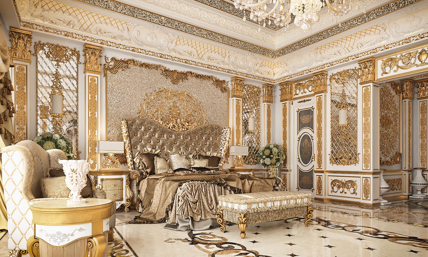 Royal Master Bedroom in UAE