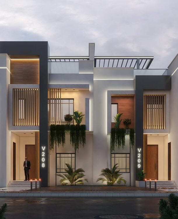 Modern Twin Villa