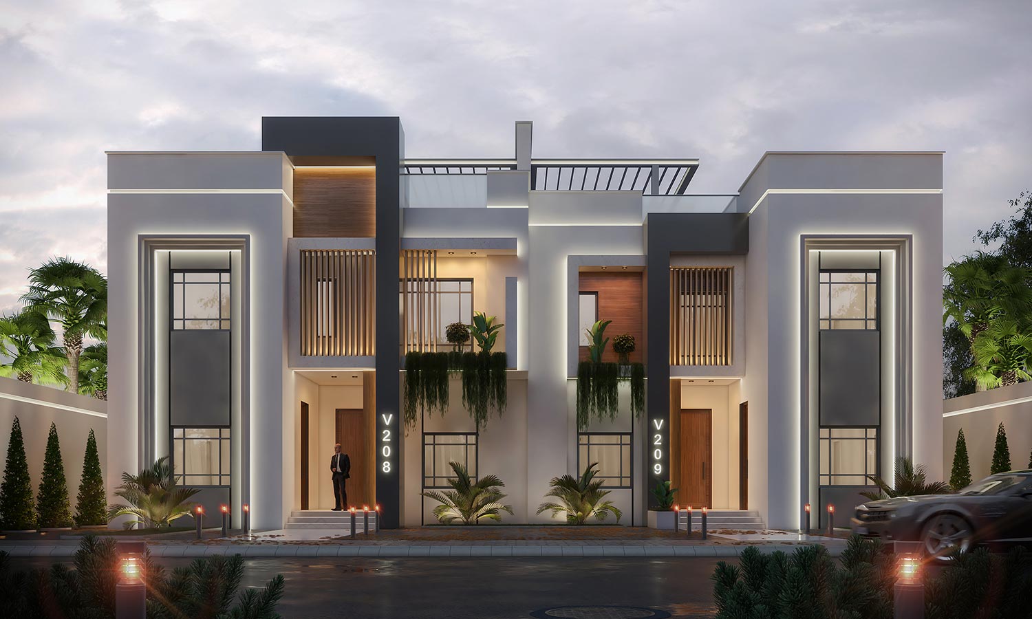 Modern Twin Villa