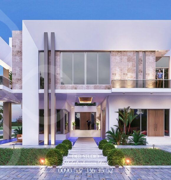 luxury modern villa in ksa