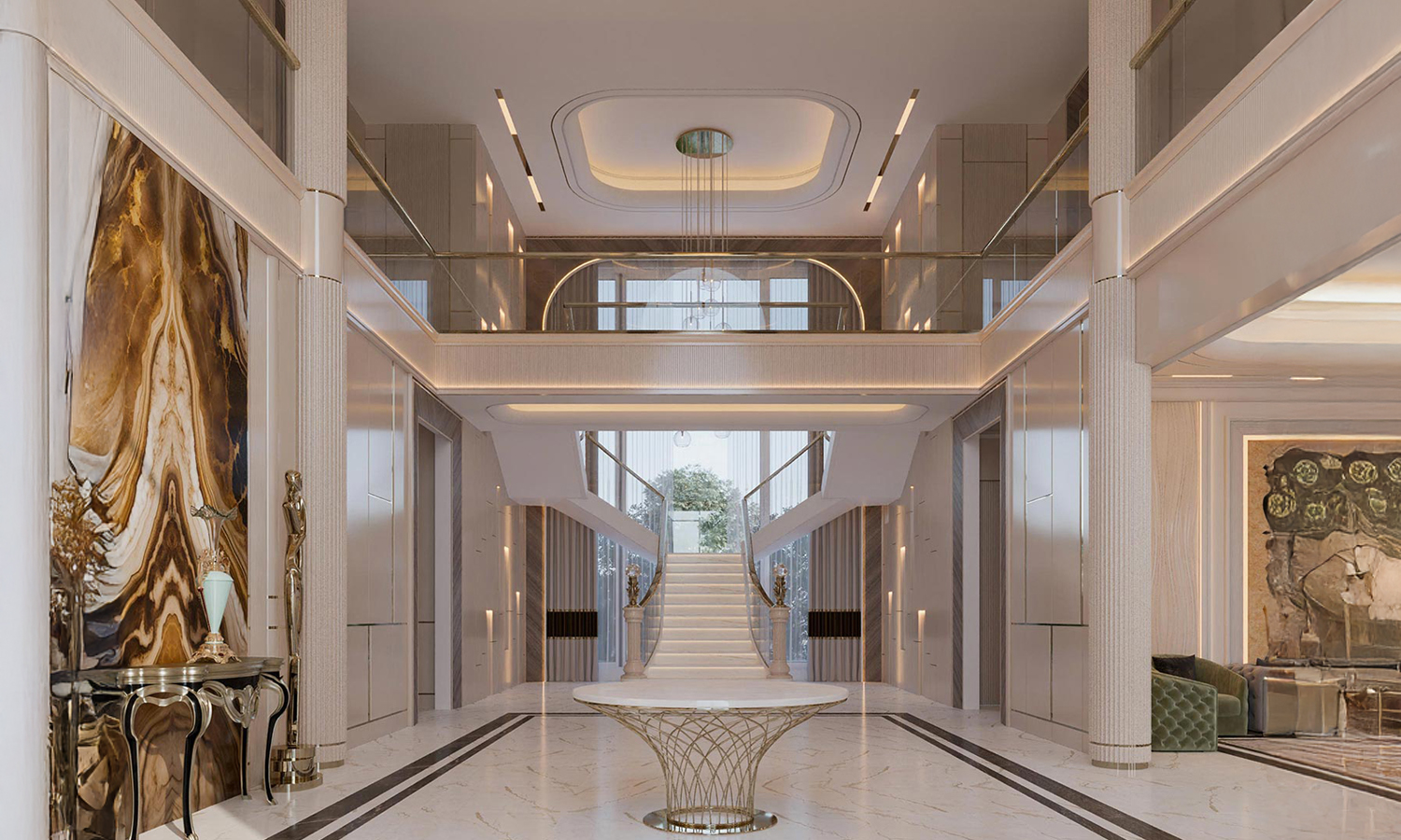 modern entrance hall