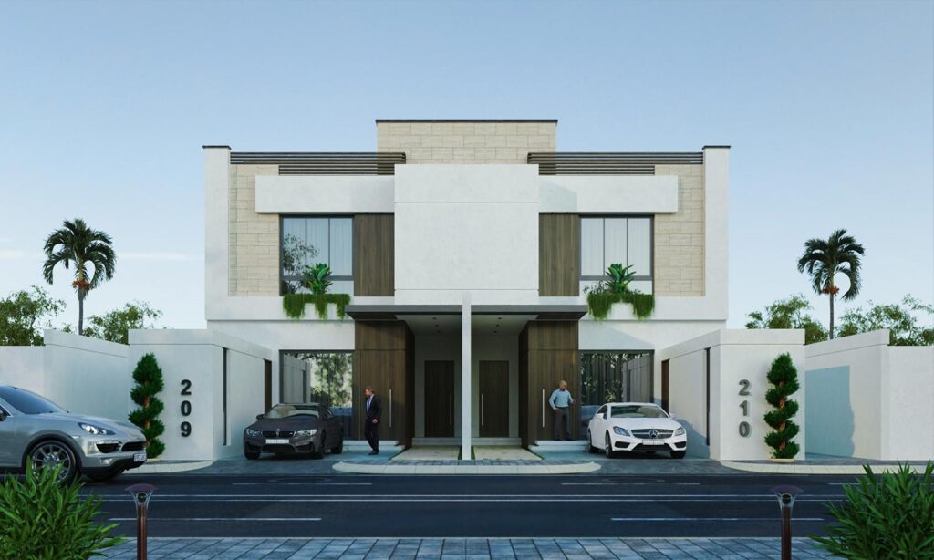 Modern Twin Villa in KSA - diebstudio.com