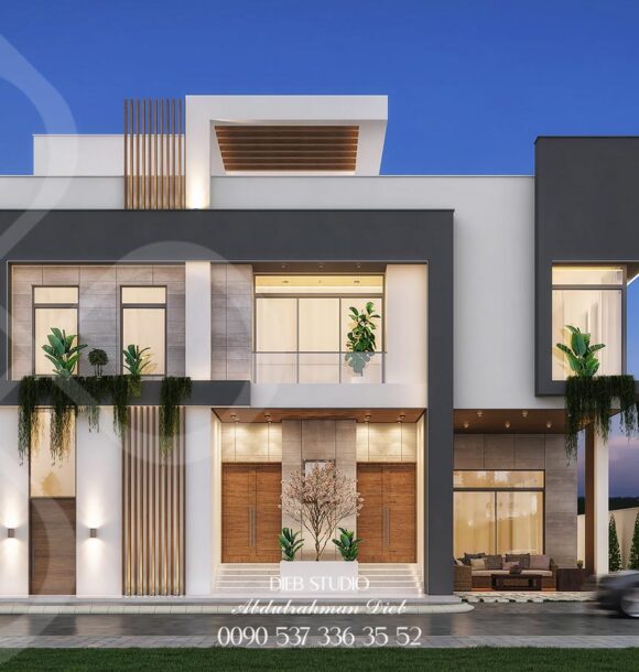 modern twin villa ksa