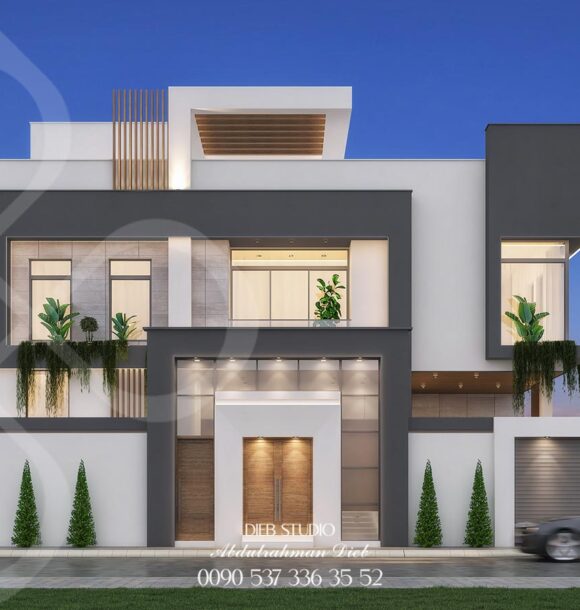 modern twin villa ksa