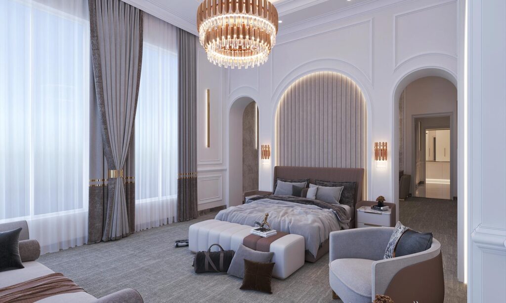 Neoclassic Master Bedroom in QATAR - diebstudio.com