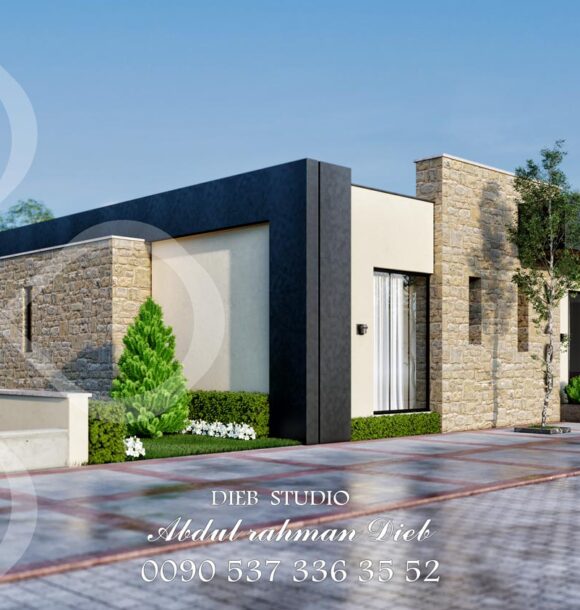 one floor villa and garden